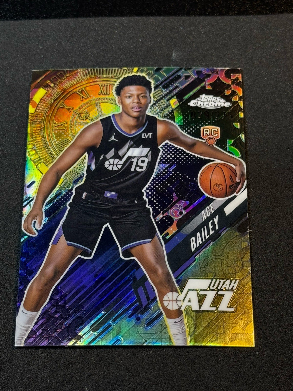 Ace Bailey 2025-26 Topps Chrome Go Time Rookie RC Yellow Refractor /275