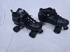 Custom Sure Grip Rock GT50 Quad Roller Skates Zombie Wheels Bones Red Mens Sz 12