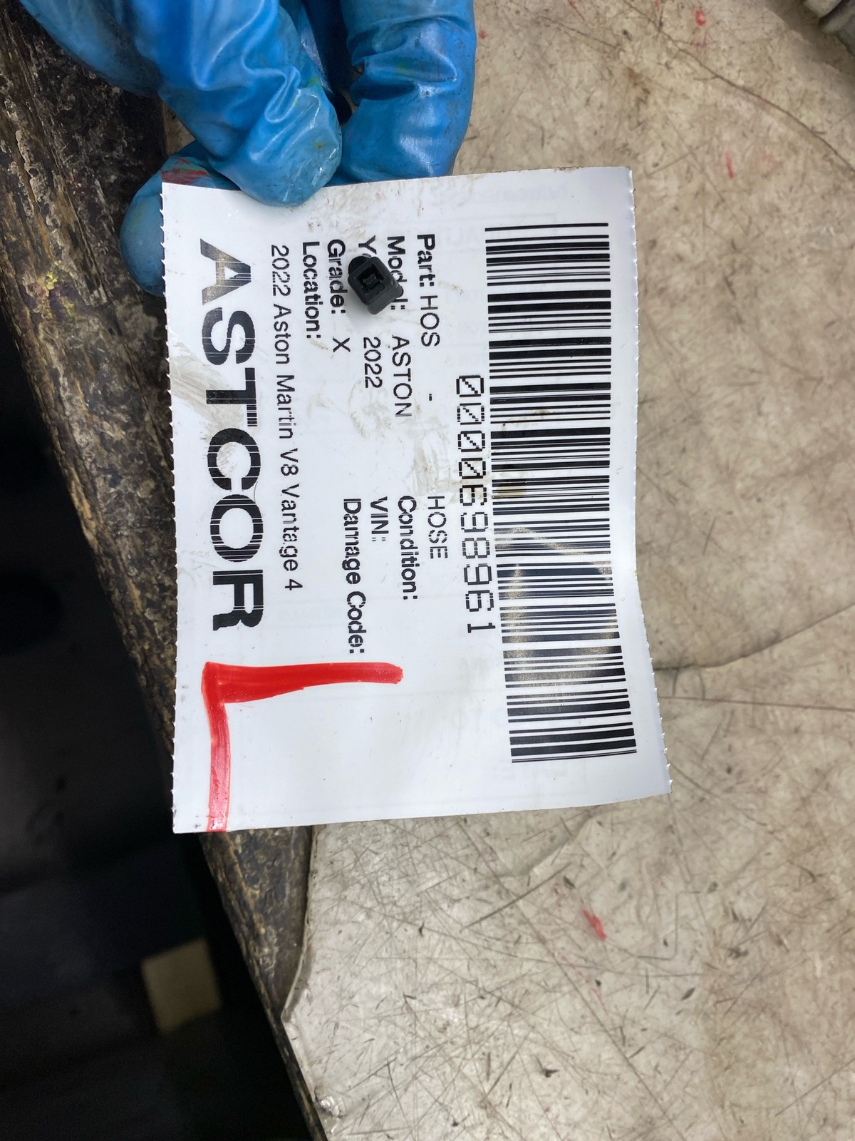 2022 Aston Martin V8 Vantage 4.0L M177 Enigne Oil Cooler Hose Pipe KY63-6B747-AA