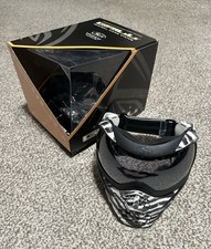 GI V-Force Grill Mask - SE Zebra Black/White W/ Chrome Lens Limited Edition CK