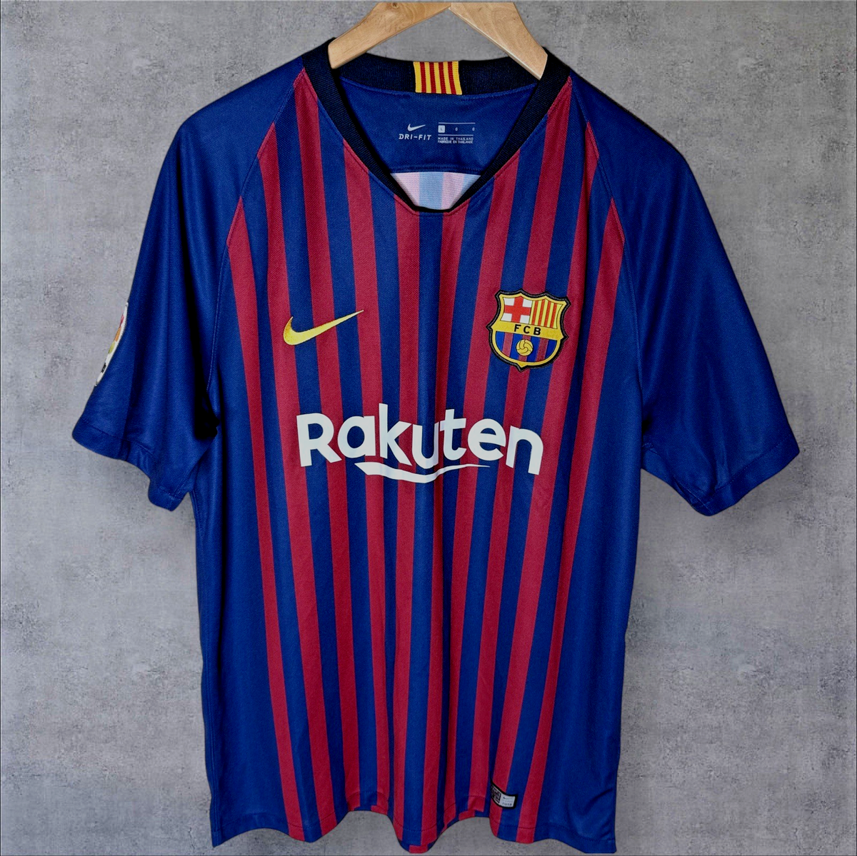Nike FC Barcelona Home Socce Jersey 2018/19 Rakuten Dri-Fit La