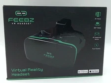 VR Headset For IPhone & Android 2.0 FEEBZ Virtual Reality Goggles Black