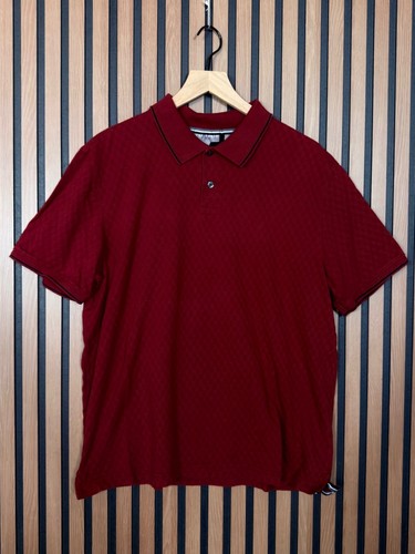 Ted Baker, Vintage Ted Baker London Polo Shirt Large Mens Red Short Sleeve Collared