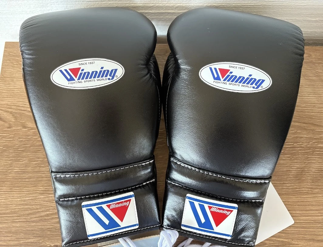 Winning Black 16 oz. Weight Boxing Gloves for sale | eBay