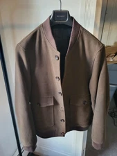 Spier & Mackay Moleskin Bomber Jacket 40 Chocolate Brown Brisbane Moss
