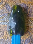 Vintage Olive Green Blenko? Mid Century Glass Frog Paperweight 3 3/4" — photo 6