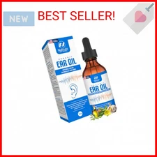Organic Ear Oil for Ear Infection - Natural Eardrops for Earache Prevention, Swi
