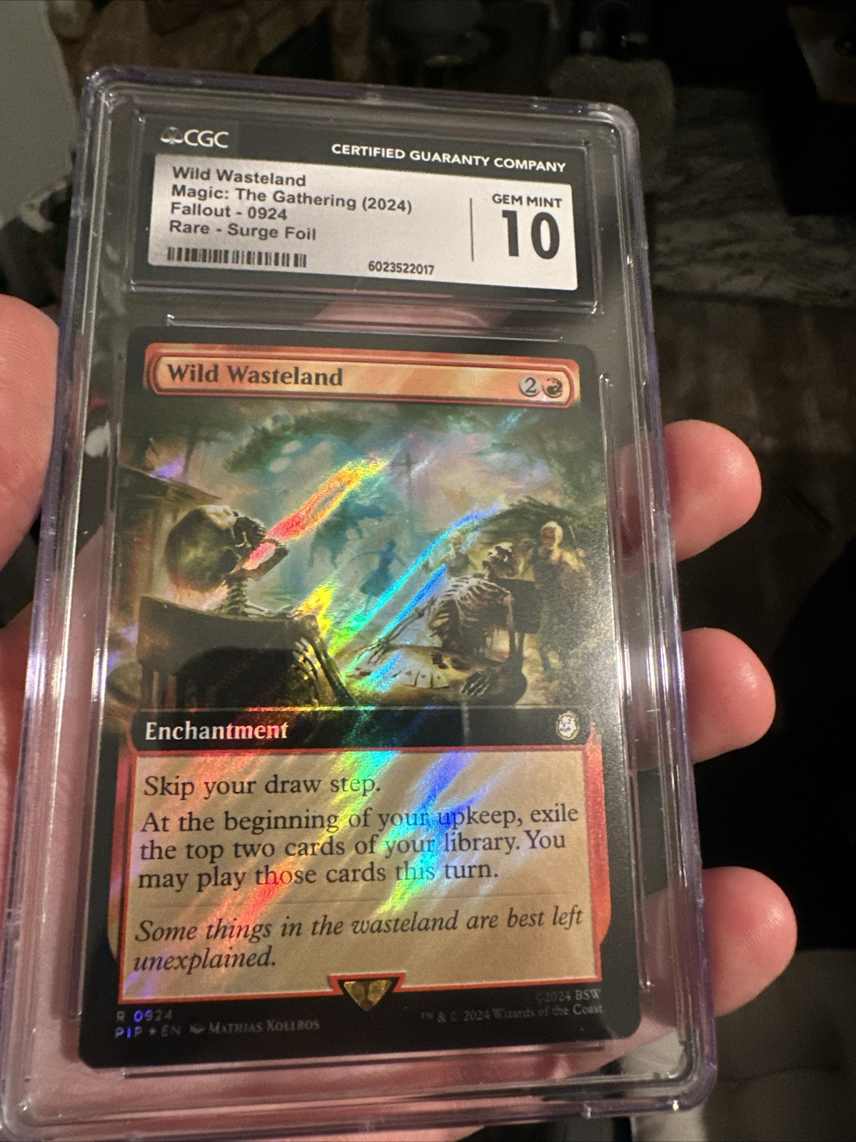 Wild Wasteland Fallout 0599 MTG Magic Surge Foil CGC 10 Population