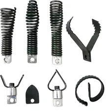 8PCS Drain Snake Drill Attachment, Toilet Drain Clog Remover Auger Heads