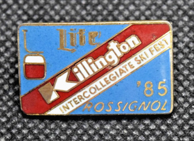 Killington  Colorado Rossignol Intercollegiate Ski Fest Ski Pin 1985 Souvenir