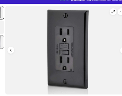 #ad #ad LEVITON GFNT1 E BLACK SMARTLOCKPRO SLIM GFCI LIGHTED OUTLET w WP *C13 $10.50