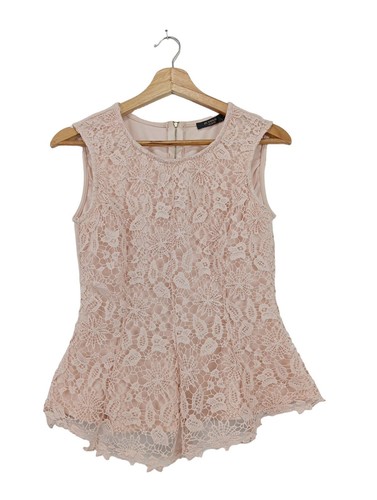 IN VOGUE Blusa in merletto Donna Taglia IT 40 crema elegante - Foto 1 di 5