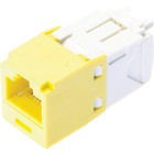 Panduit CJ688TGYL Category-6 8-Wire TG-Style Jack Module, Yellow
