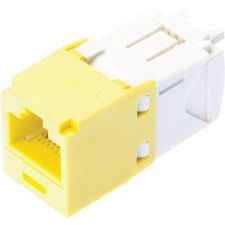 Panduit CJ688TGYL Category-6 8-Wire TG-Style Jack Module, Yellow