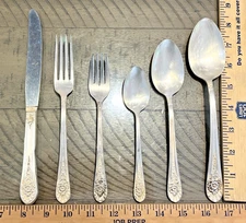 Wm Rogers JUBILEE IS Silver Plate Knife Fork Spoon Flatware YOUR CHOICE VTG