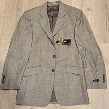Lanificio Super 150's Wool 3 Button Gray Suit Blazer Sports Coat