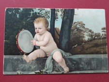 Alte Postkarte The Tambourine Player Ansichts...