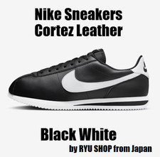Zapatillas Nike Cortez Cuero Negro Blanco DM4044-001