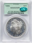 1885 PCGS OGH MS65 DMPL CAC Morgan Silver Dollar FAST FREE SHIPPING
