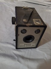 Vintage Ansco Shur-Shot Jr. Box Camera  Mid-Century 120 Film Camera
