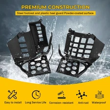 Heel Guards Footrest For Yamaha Banshee 350 YFZ350 Left Right Nerf Bar 1990-2006
