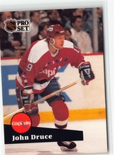 John Druce 1991 Washington Capitals NHL Pro Set #251