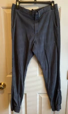Men's Mark Weldon size Small drawstring cotton jogger/pants in blue gray