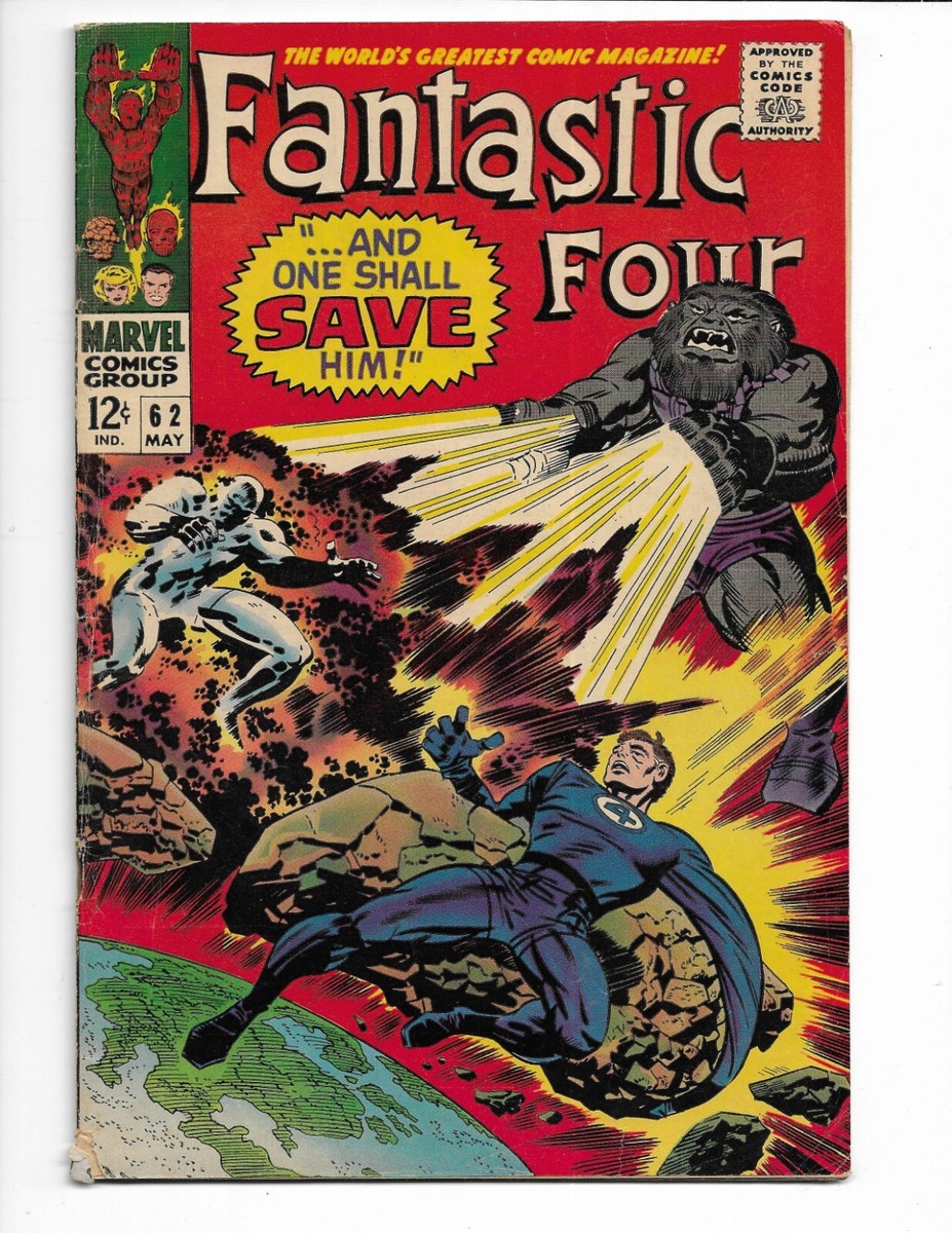 Fantastic Four 62 1967 Marvel Comics VG+ 4.5 Black Bolt 1st