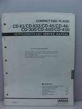 Yamaha CD-X3 Original Service Manual Free Shipping