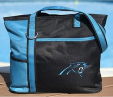 Carolina Panthers NFL Football Carryall Tote Bag Embroidered Logo Brand New
