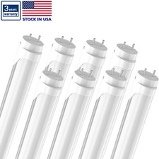 4FT T8 LED Tube Light Bulbs G13 Bi Pin 22W Frosted Garage LED Shop Lights 6000K