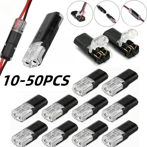 10-50x Auto Stecker Steckverbinder Steckverbindung 2 Polig Wasserdicht KFZ Kab☆ - Bild 2 von 21