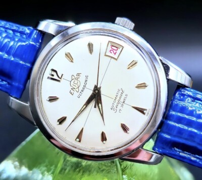 Vintage ENICAR ''Sea Pearl'' Swiss 1960's Automatic Retro Men's Watch W/ Date !!