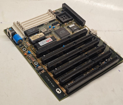 386 Kaimei KMX-AL-8 Ver 2.11 Motherboard w Intel SX 25 Mhz CPU & FPU + 2 MB