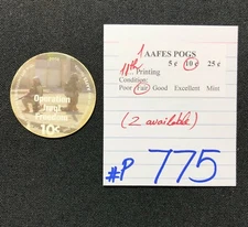 AAFES POGS, 11th Series/Printing,1 POG, 10¢ , #P775, FAIR