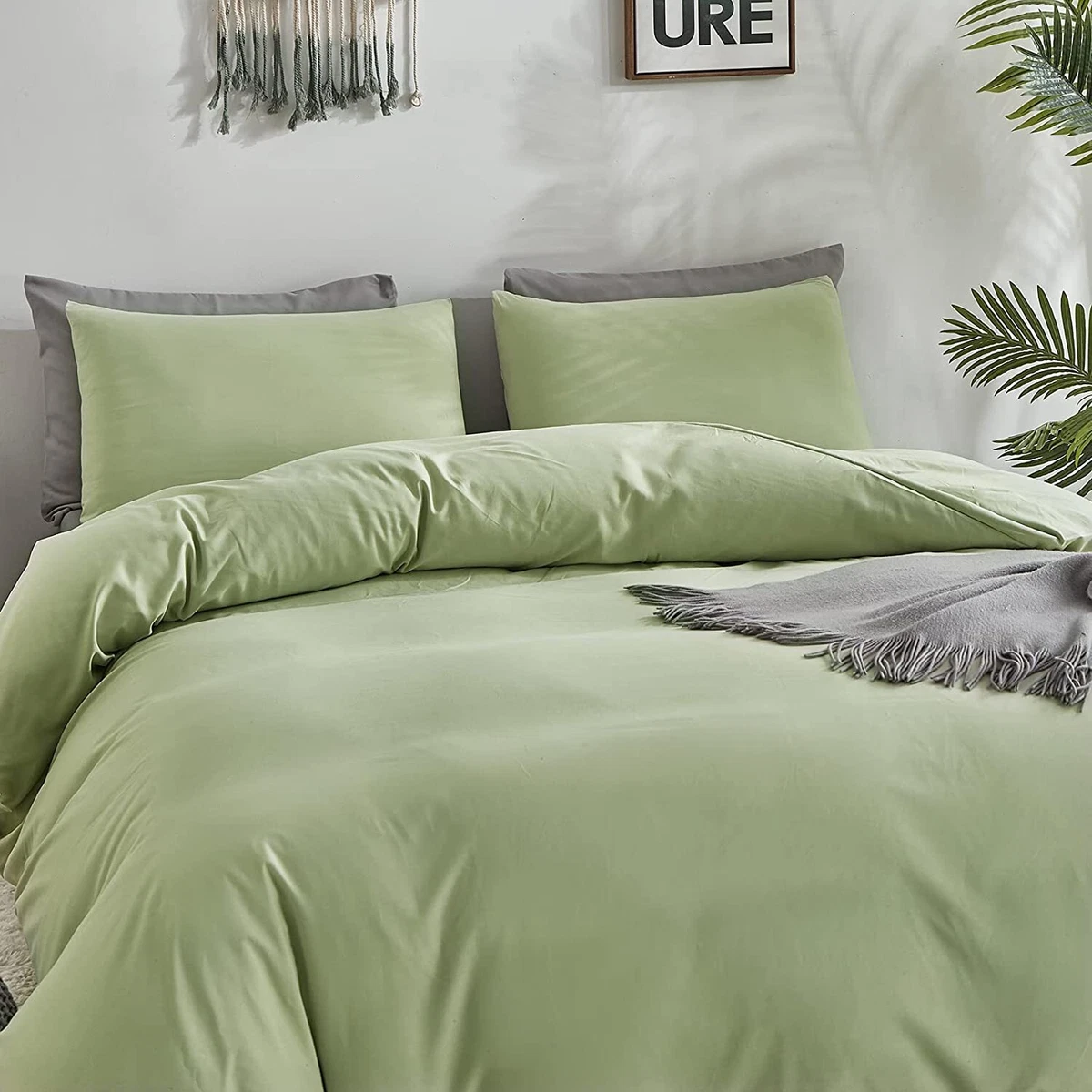 Solid Green Comforter Set