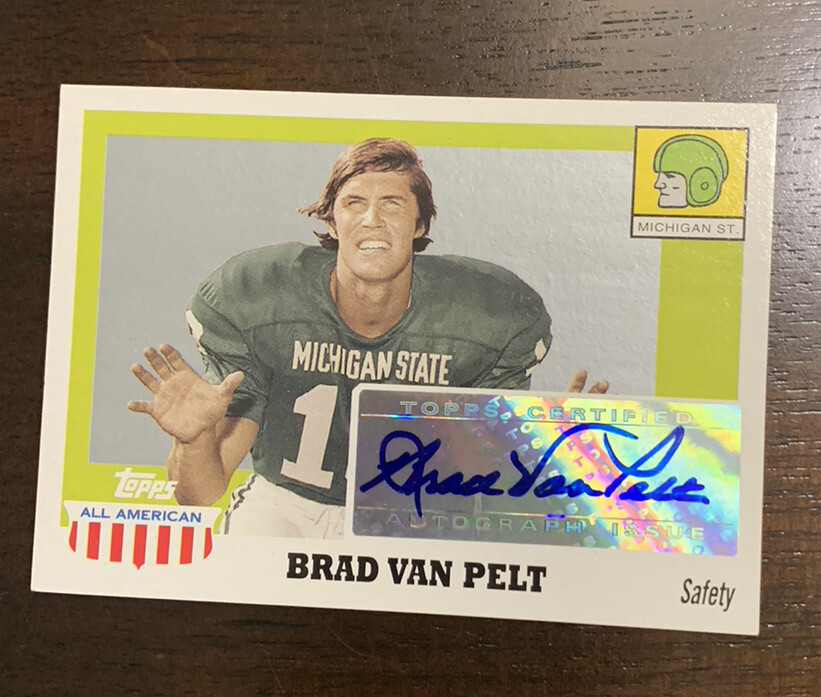BRAD VAN PELT 2005 TOPPS ALLAMERICAN AUTOGRAPH AUTO MICHIGAN STATE MSU