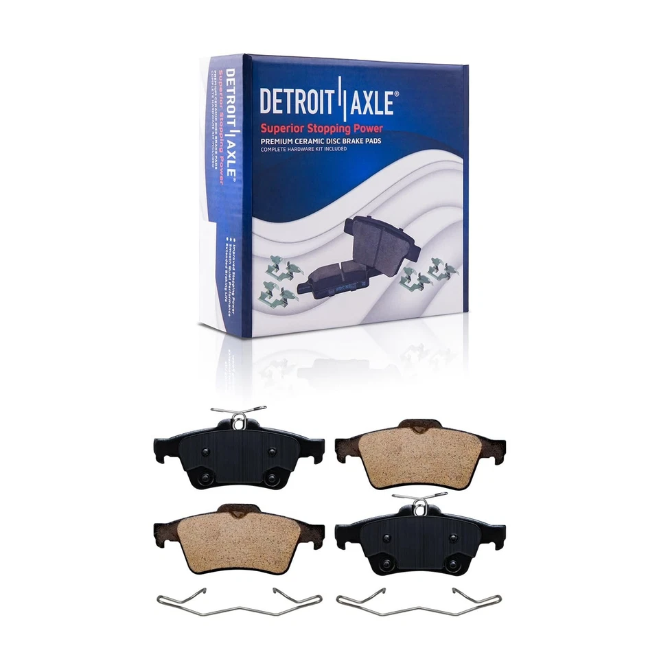 Kit de rotores de freno de disco trasero y pastillas de freno de cerámica para Ford EcoSport 2018-2022 Foto 4 de 4