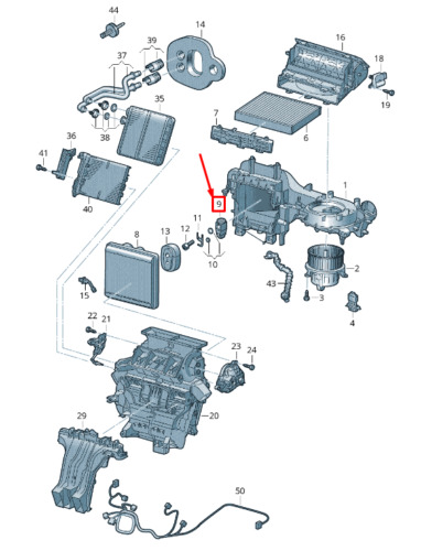NEW VW T-CROSS C1 AIR CONDITIONER EXPANSION VALVE 2Q0816679C GENUINE - Picture 1 of 2