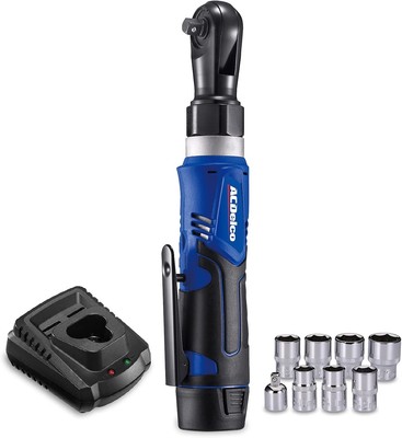 Acdelco 3 8 Compact Ratchet Wrench Tool Kit With Led Light And Socket Set