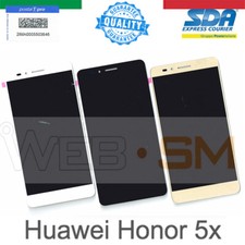 DISPLAY LCD TOUCH SCREEN VETRO RICAMBIO HUAWEI HONOR 5X 5,5' NERO BIANCO GOLD