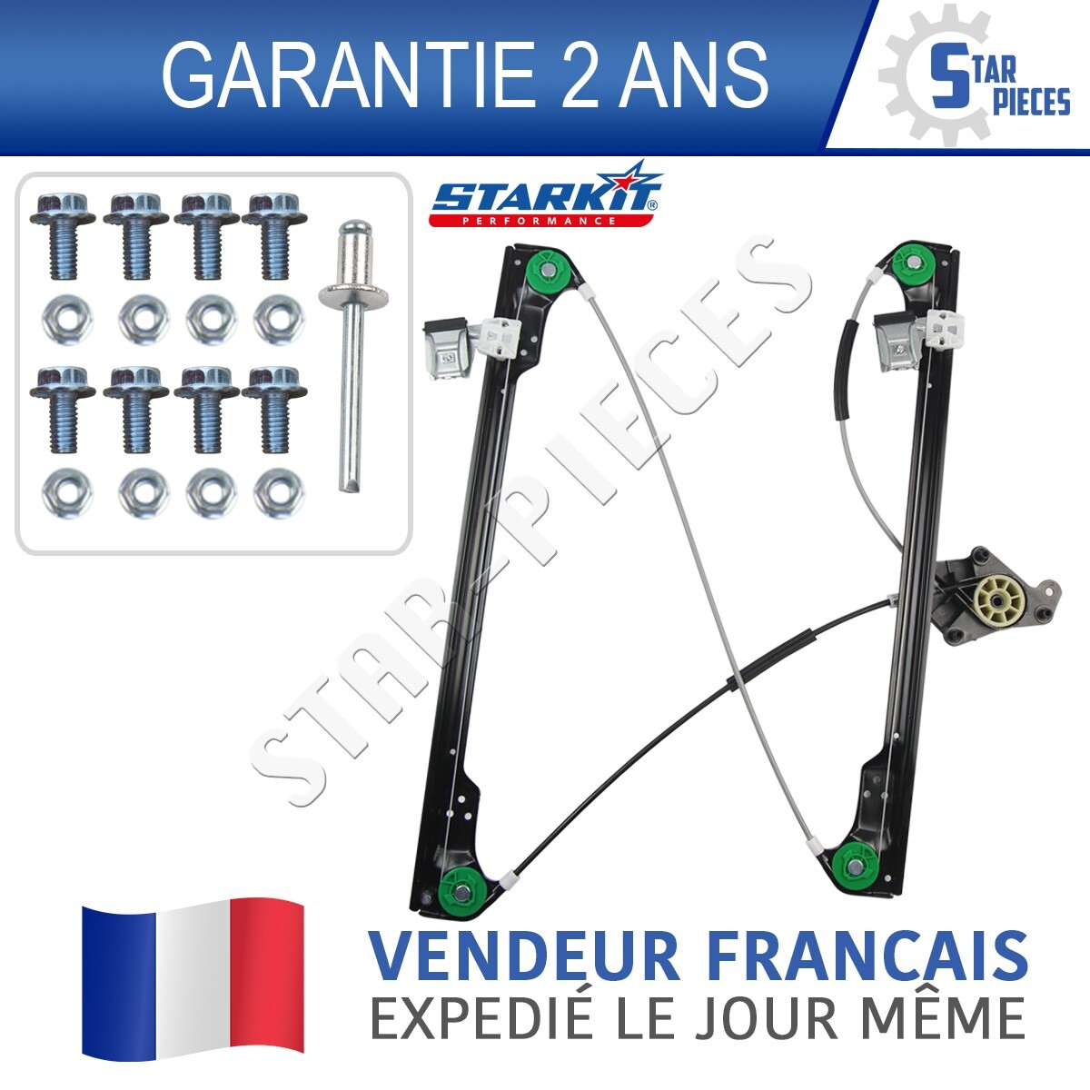 Lève-vitre avant gauche pour VW Transporteur T5 idéal pour restaurer le confort de votre van