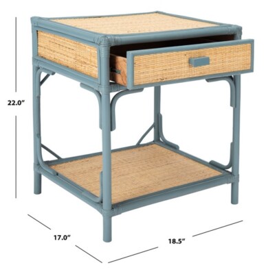 Safavieh ROYA 1 DRWR 1 SHELF NIGHTSTAND, Reduced Price 2172736598 NST4005B