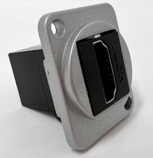 HD D Series Chassis Panel Mount Connector Pass Through Solderless Bulkhead Cou