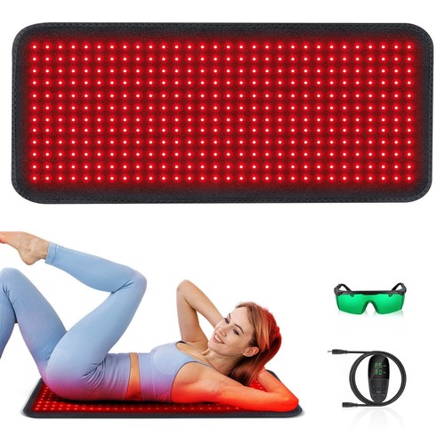 LED Red Light Therapy Pad Infrared Full Body Mat Device Back Muscle Pain Relief