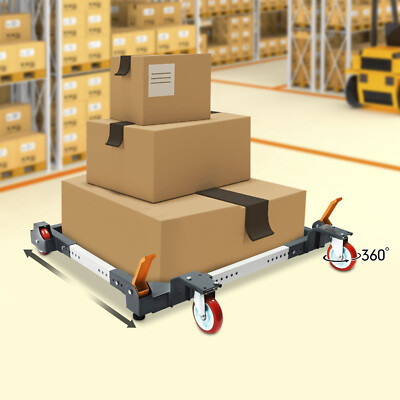 1500lbs Mobile Base Heavy Duty Mover 3'' Universal Wheel Stand For Tools Machines