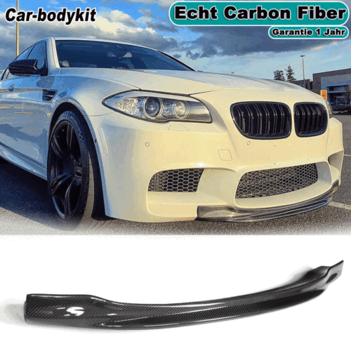 Labbro anteriore in carbonio spoiler anteriore labbro adatto per BMW Serie 5 F10 M5 2012-2016 - Foto 2 di 11