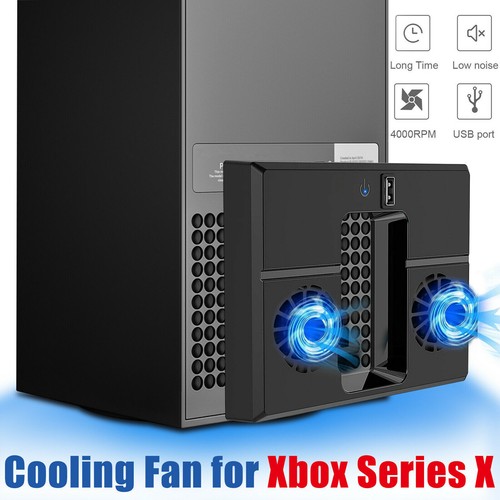 5V/2A USB Vertical Dual Silent Fan External Cooler For Xbox Series X Console B - Picture 5 of 15