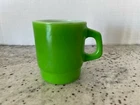 Anchor Hocking Green/Milk Glass Mug, Vintage