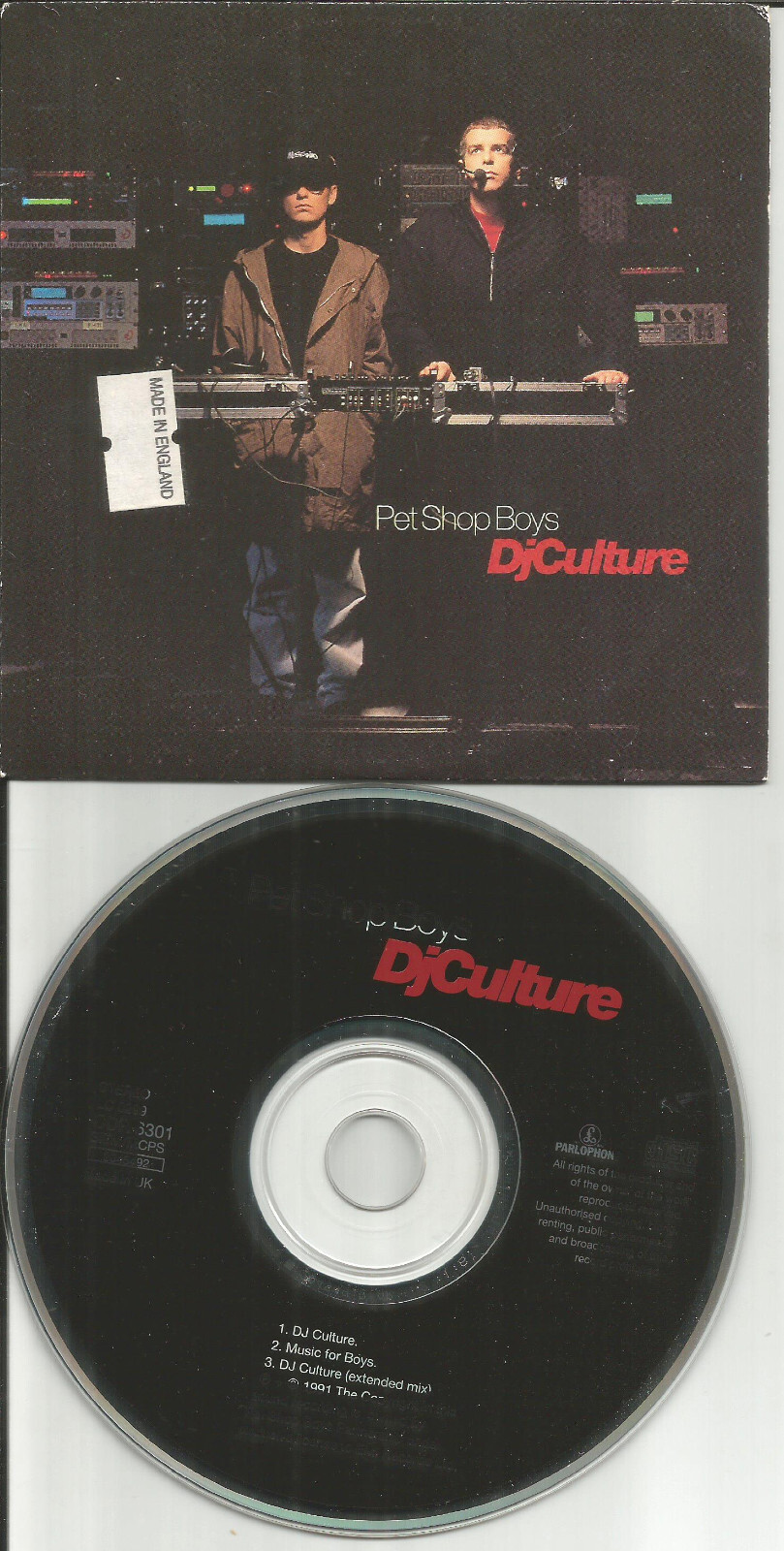 PET SHOP BOYS Dj Culture 3TRX MIX & UNRLEASED SLEEVE Europe CD single USA Seller